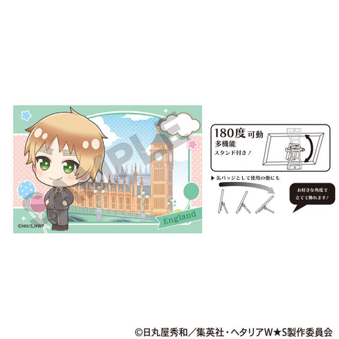 『ヘタリア World★Stars』アート缶バッジ イギリス ちまにわ